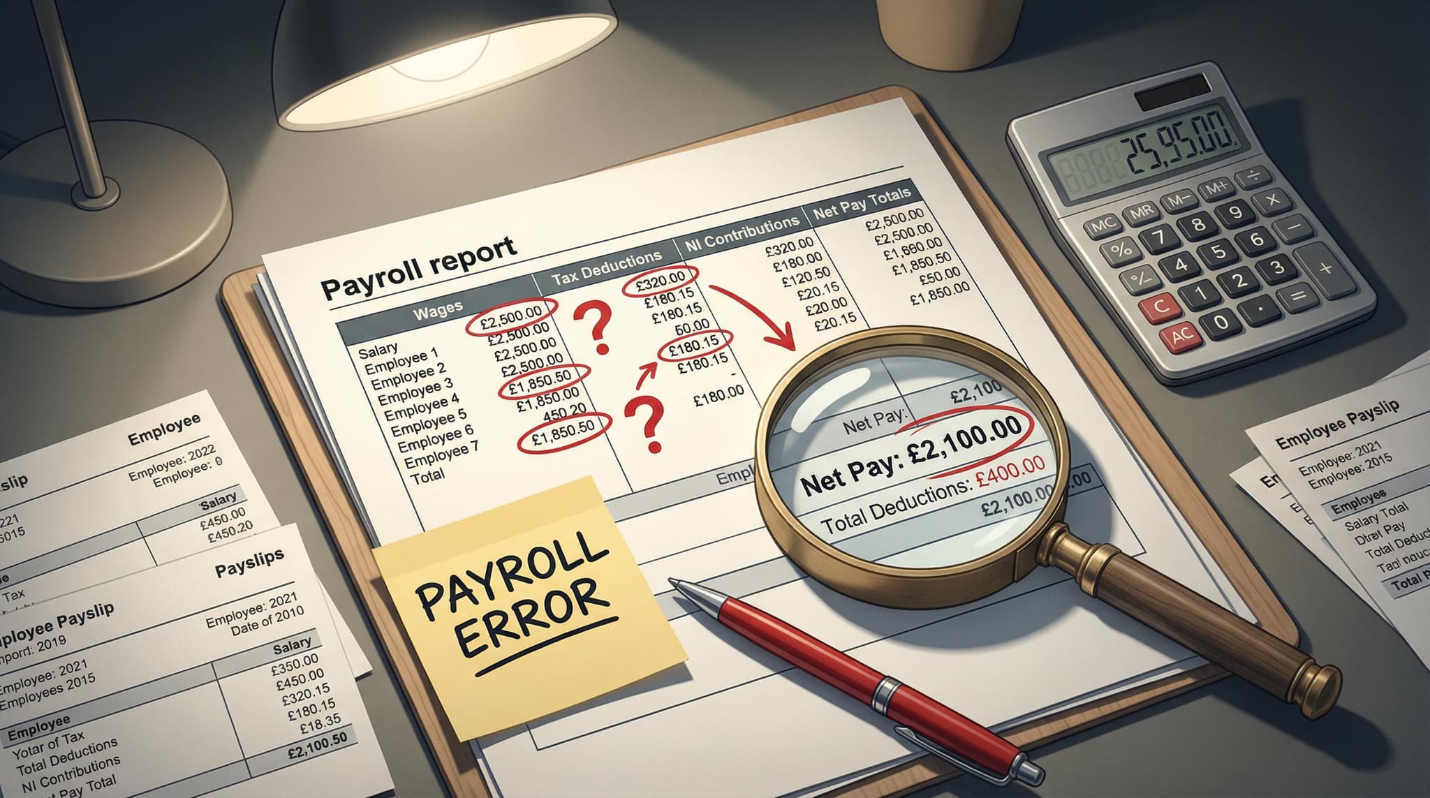The 8 Most Common Payroll Errors UK Employers Make (And How to Fix Each One)